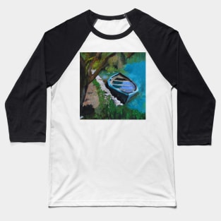 Sunken Boat, Corfu, Europe Baseball T-Shirt